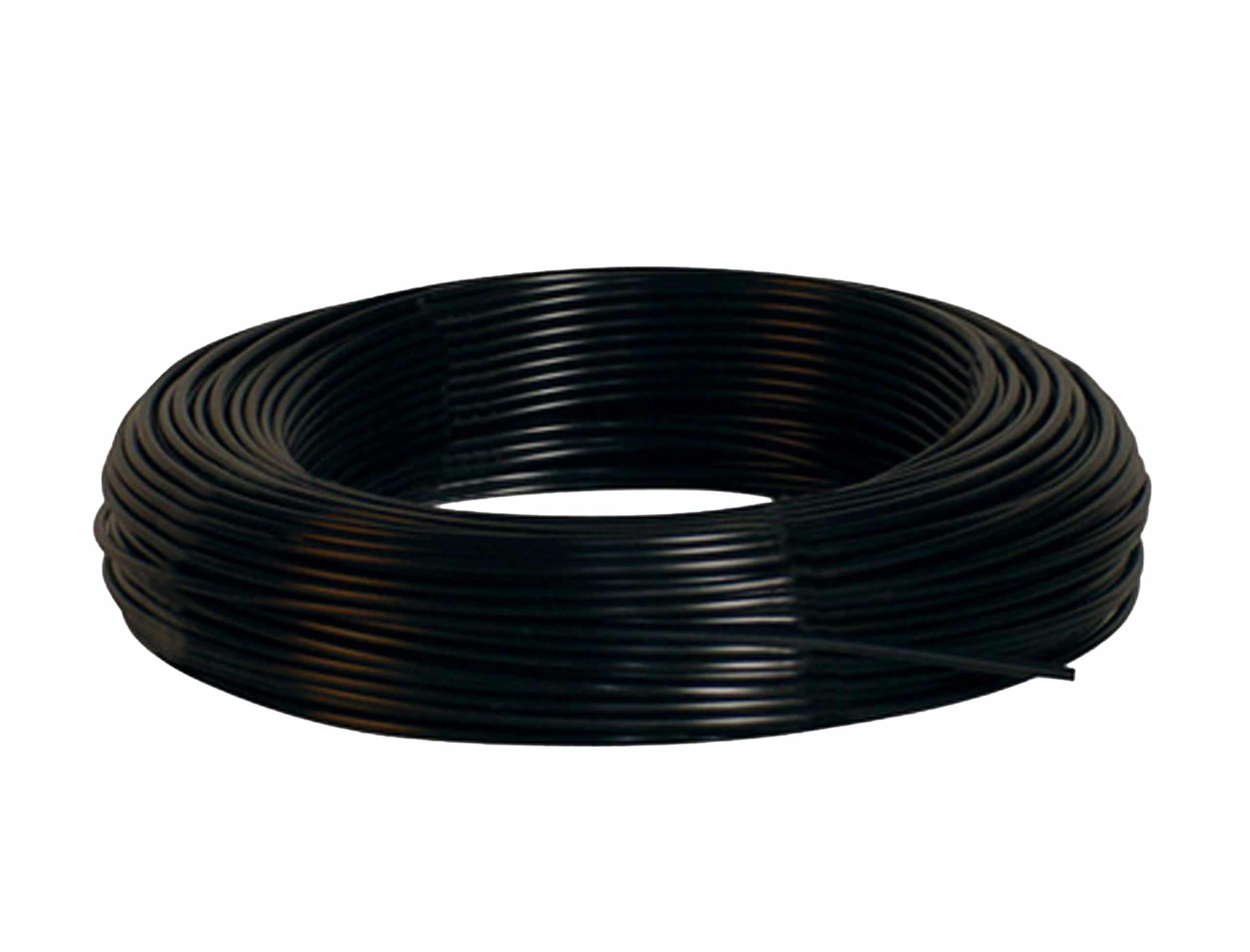 Slang PE 6/4 zwart ten behoeve van luchtkleppen